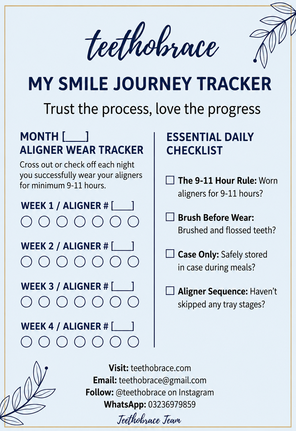TeethObrace smile journey tracker