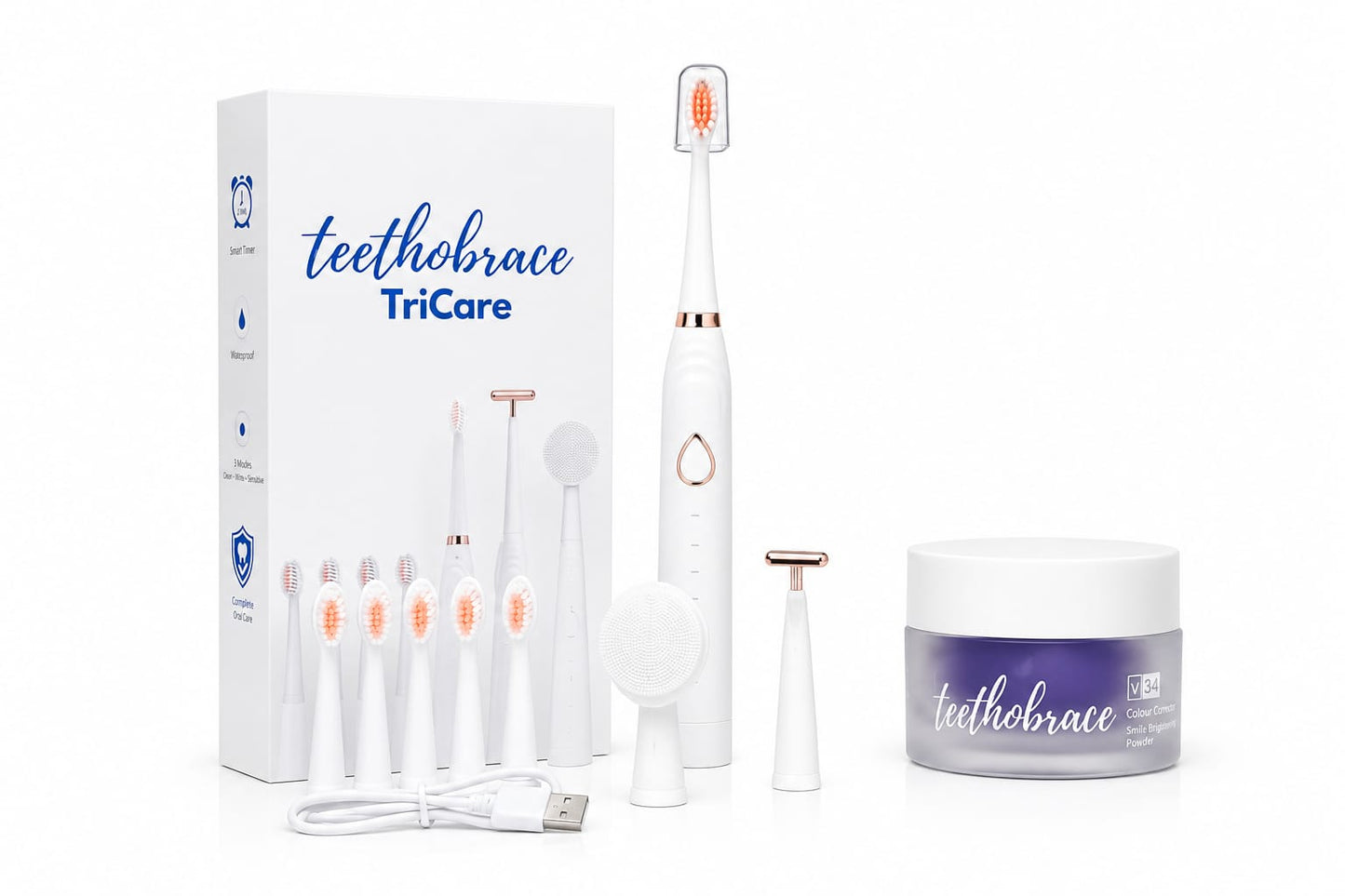 TriCare+whitening powder